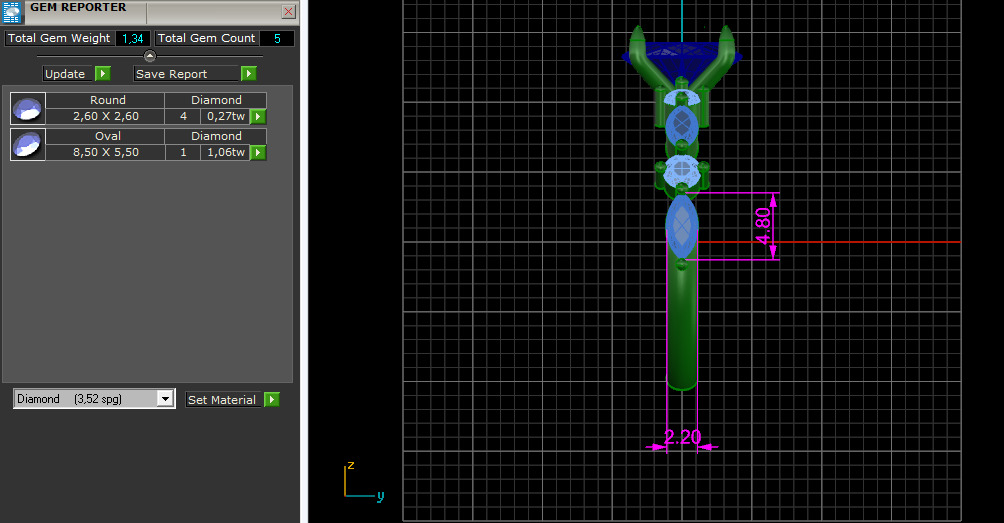 Solitaire engagement rings Model 7674 3D print model_7