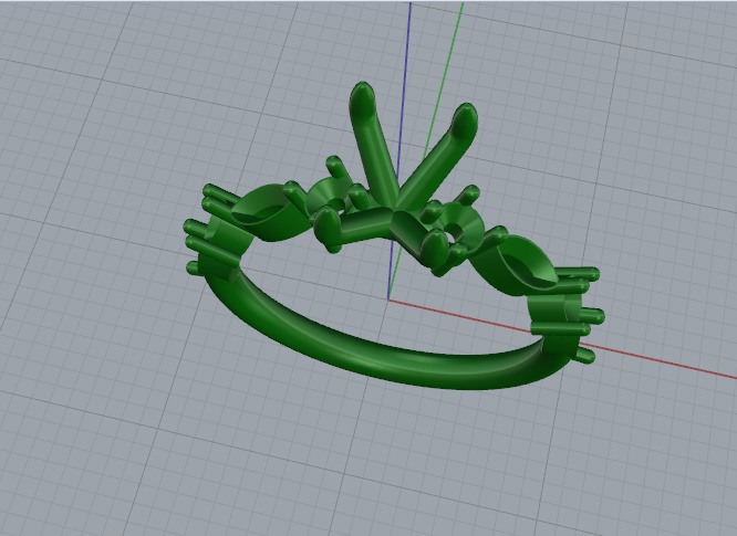 Solitaire engagement rings Model 7674 3D print model_2