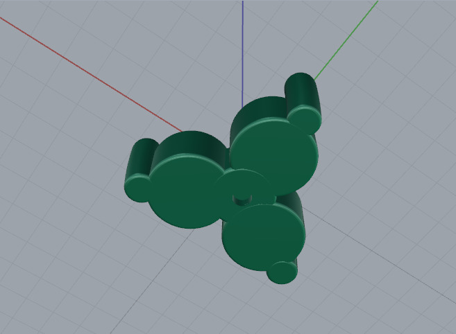 Stud earrings Model 7673 3D print model_4