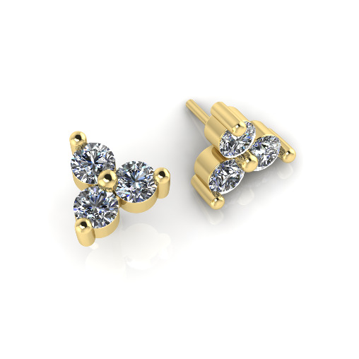 Stud earrings Model 7673 3D print model_1