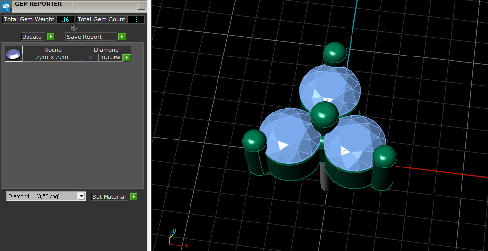 Stud earrings Model 7673 3D print model_7