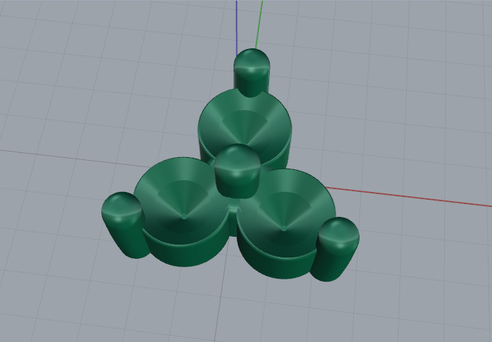 Stud earrings Model 7673 3D print model_2