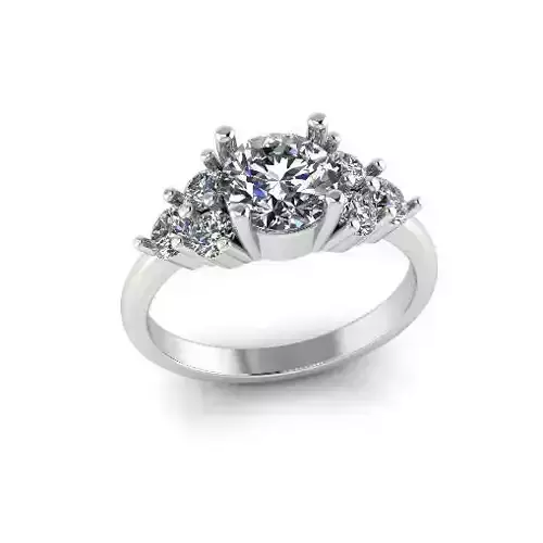 Solitaire engagement rings Model 7671