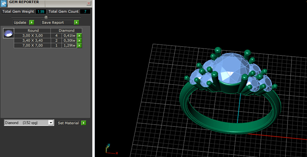 Solitaire engagement rings Model 7671 3D print model_7