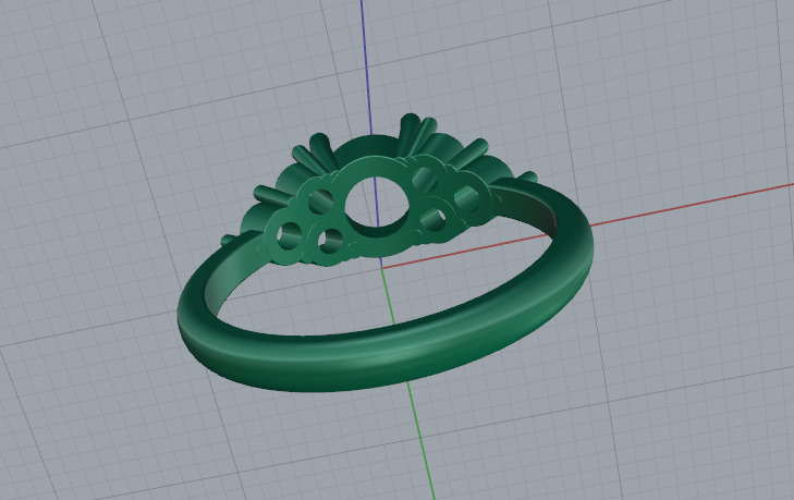 Solitaire engagement rings Model 7671 3D print model_4