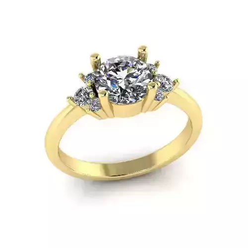 Solitaire engagement rings Model 7670
