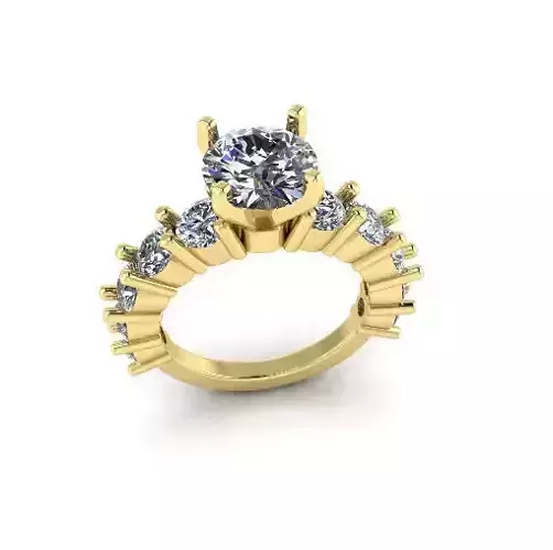 Solitaire engagement rings Model 7667