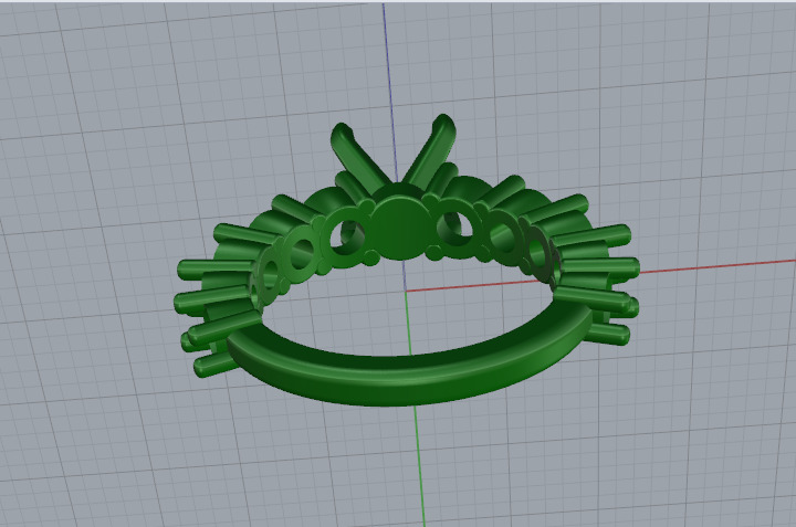 Solitaire engagement rings Model 7667 3D print model_4