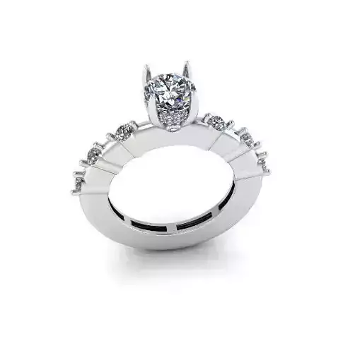 Solitaire engagement rings Model 7666