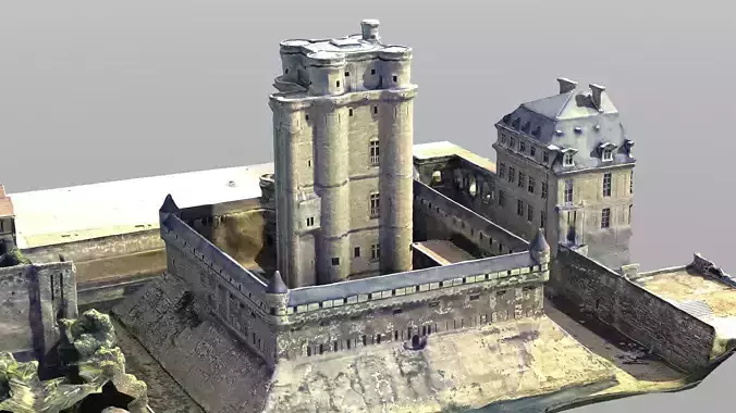 Castle Low-poly 3D model