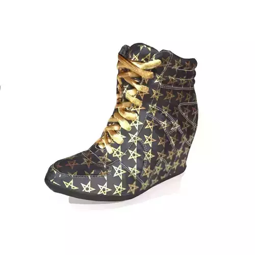 Golden Star Game Ready Shoe Asset