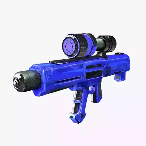 Suction Gun Low-poly 3D model