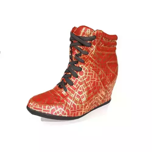 Red Game Ready Shoe Asset