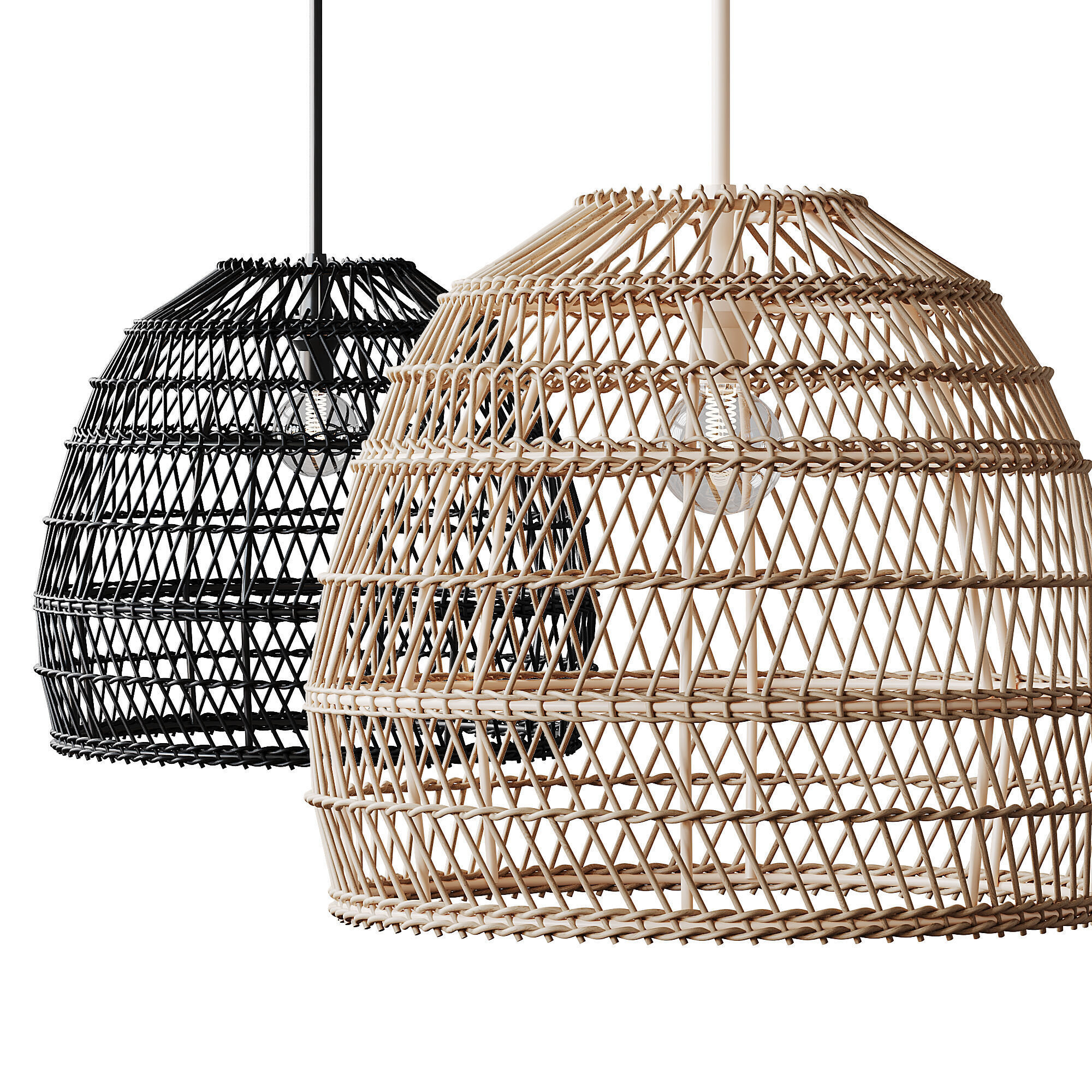 Boho Design Natural Lamp 3D model_6
