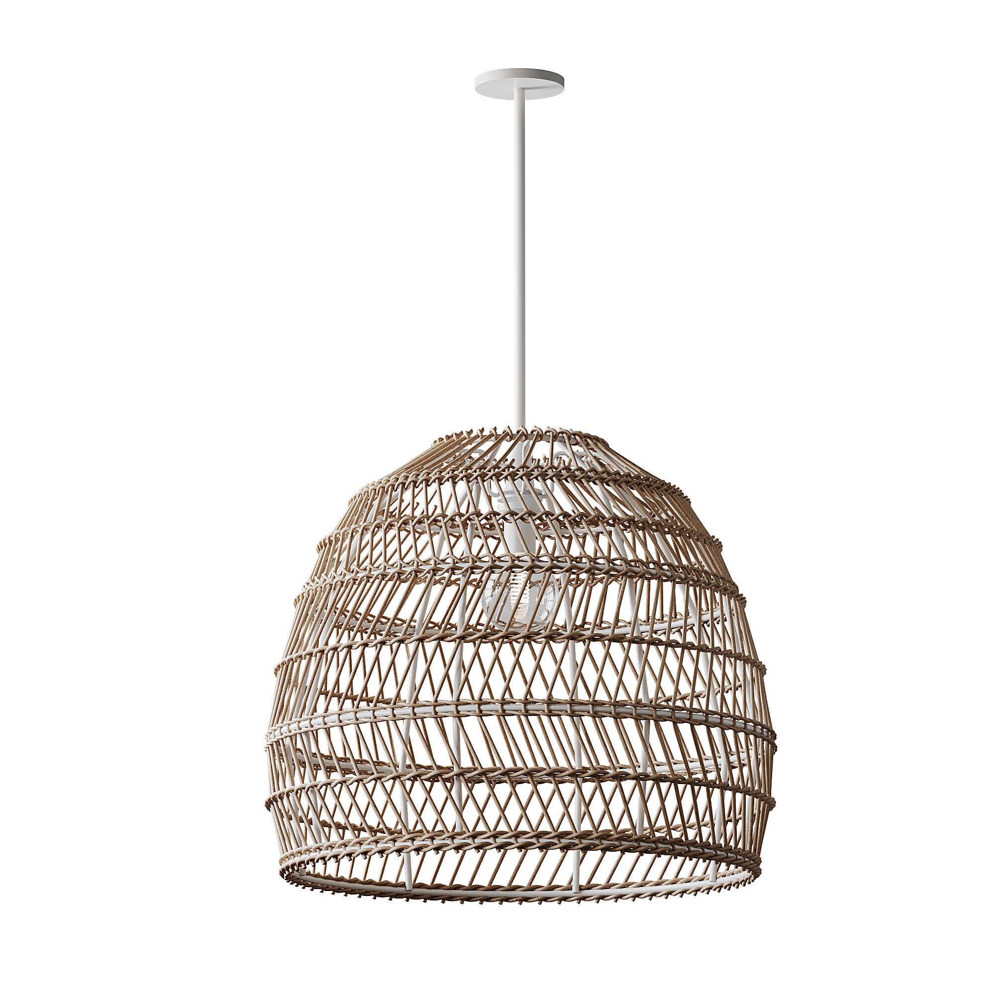 Boho Design Natural Lamp 3D model_9