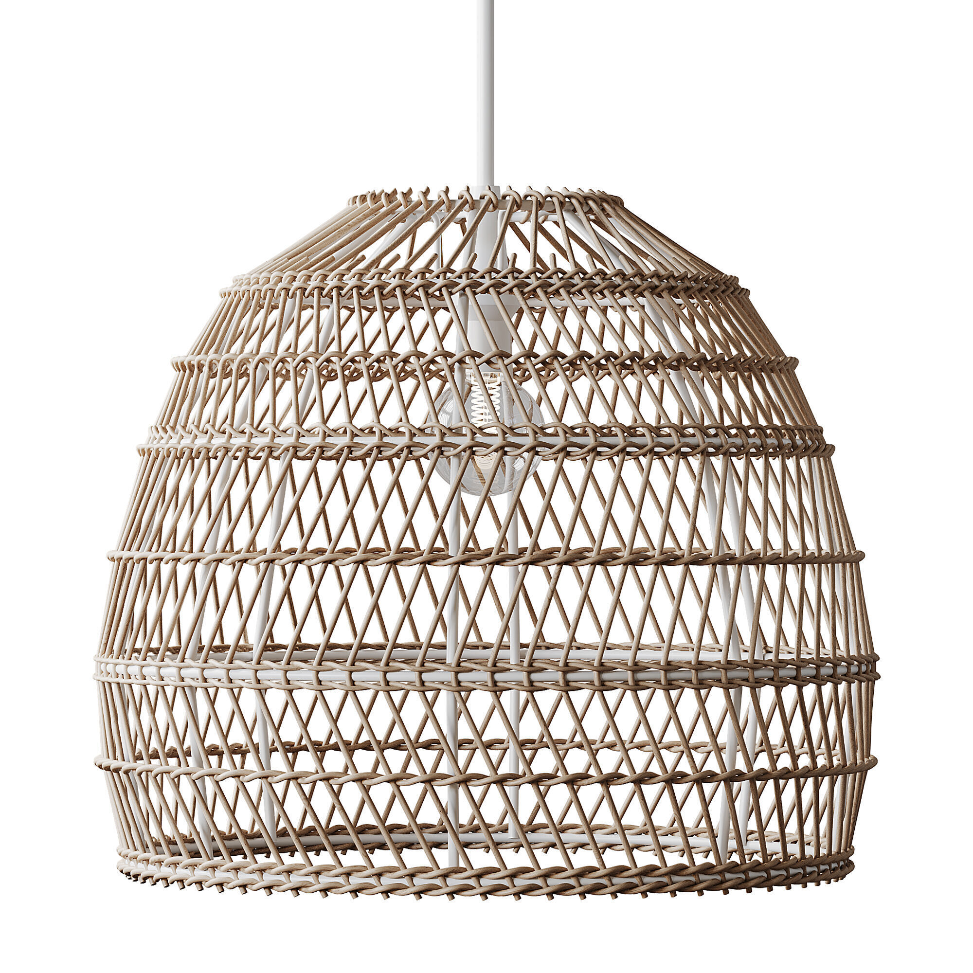 Boho Design Natural Lamp 3D model_5