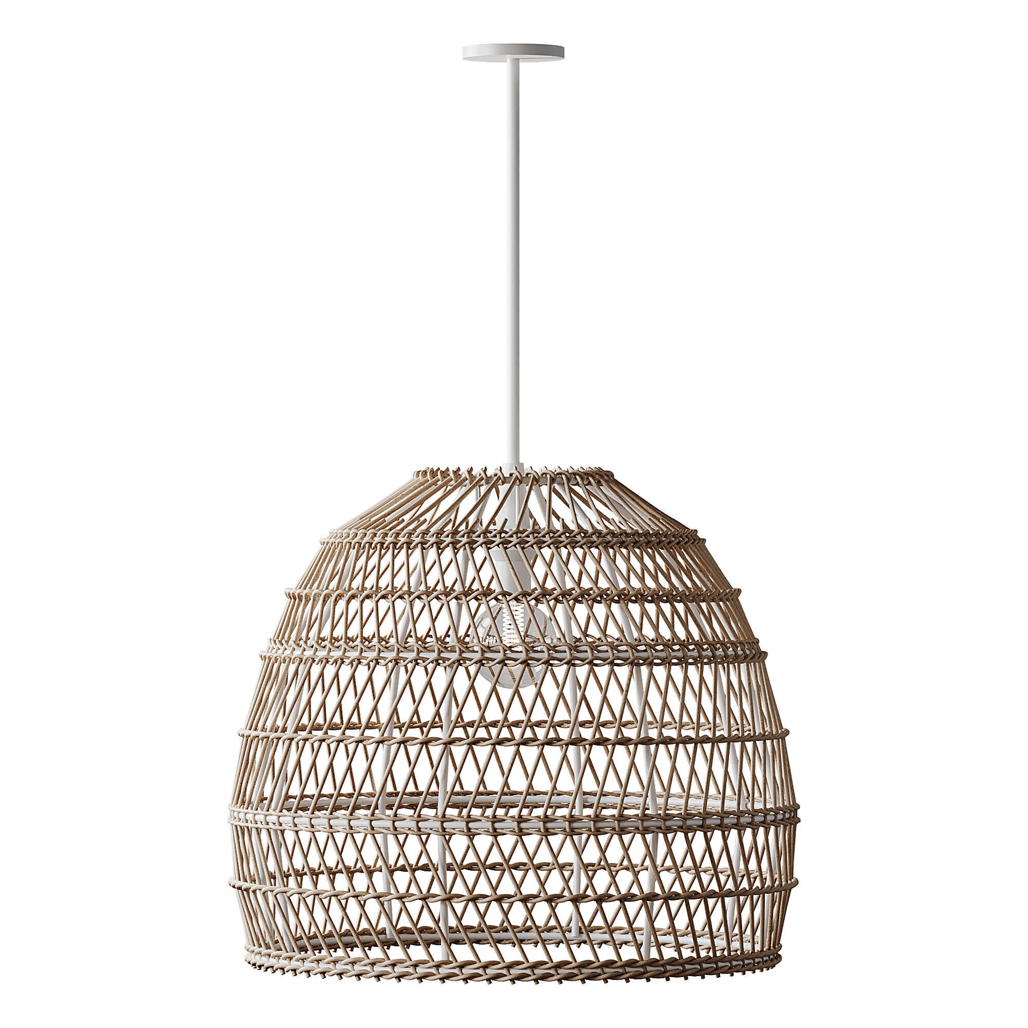 Boho Design Natural Lamp 3D model_1