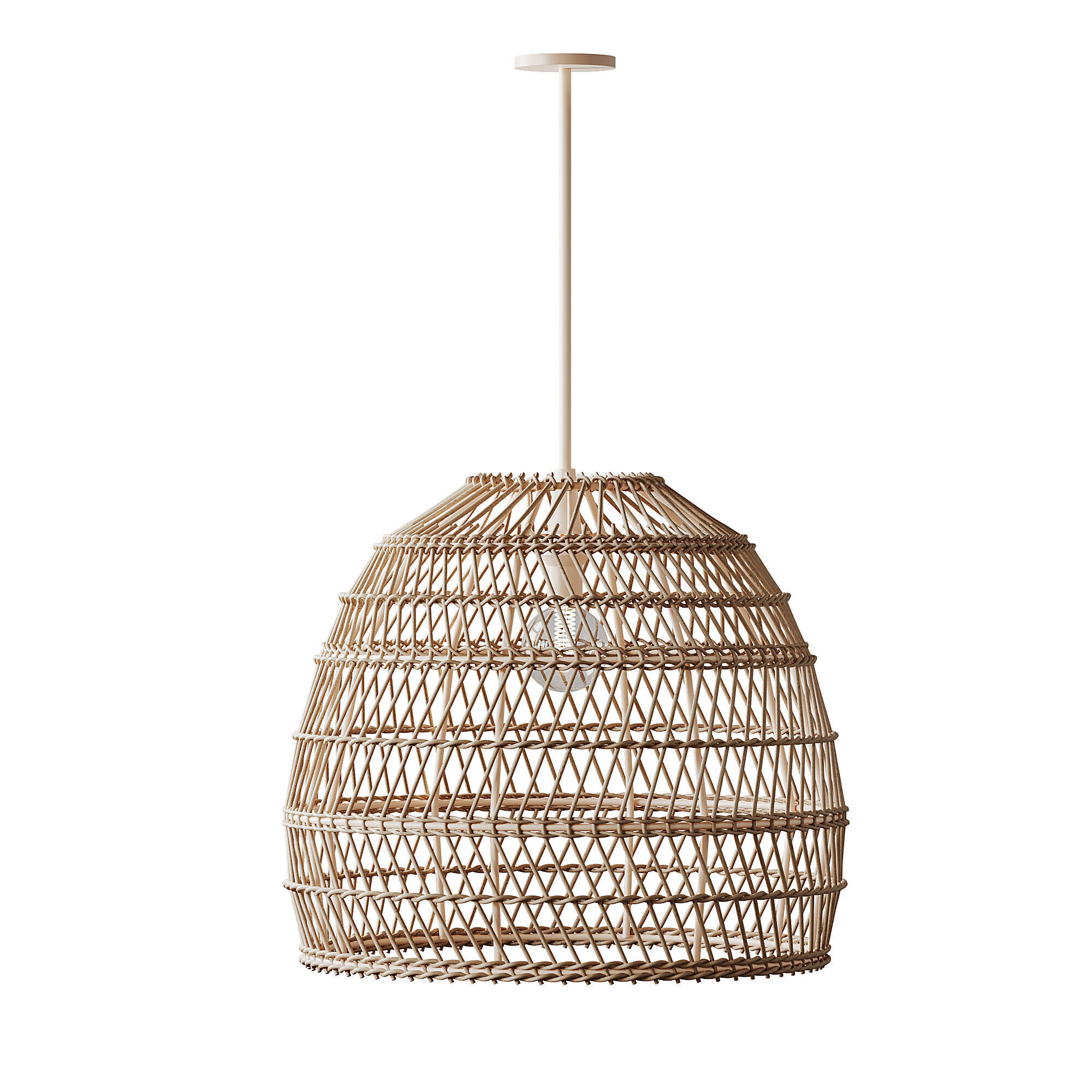 Boho Design Natural Lamp 3D model_10