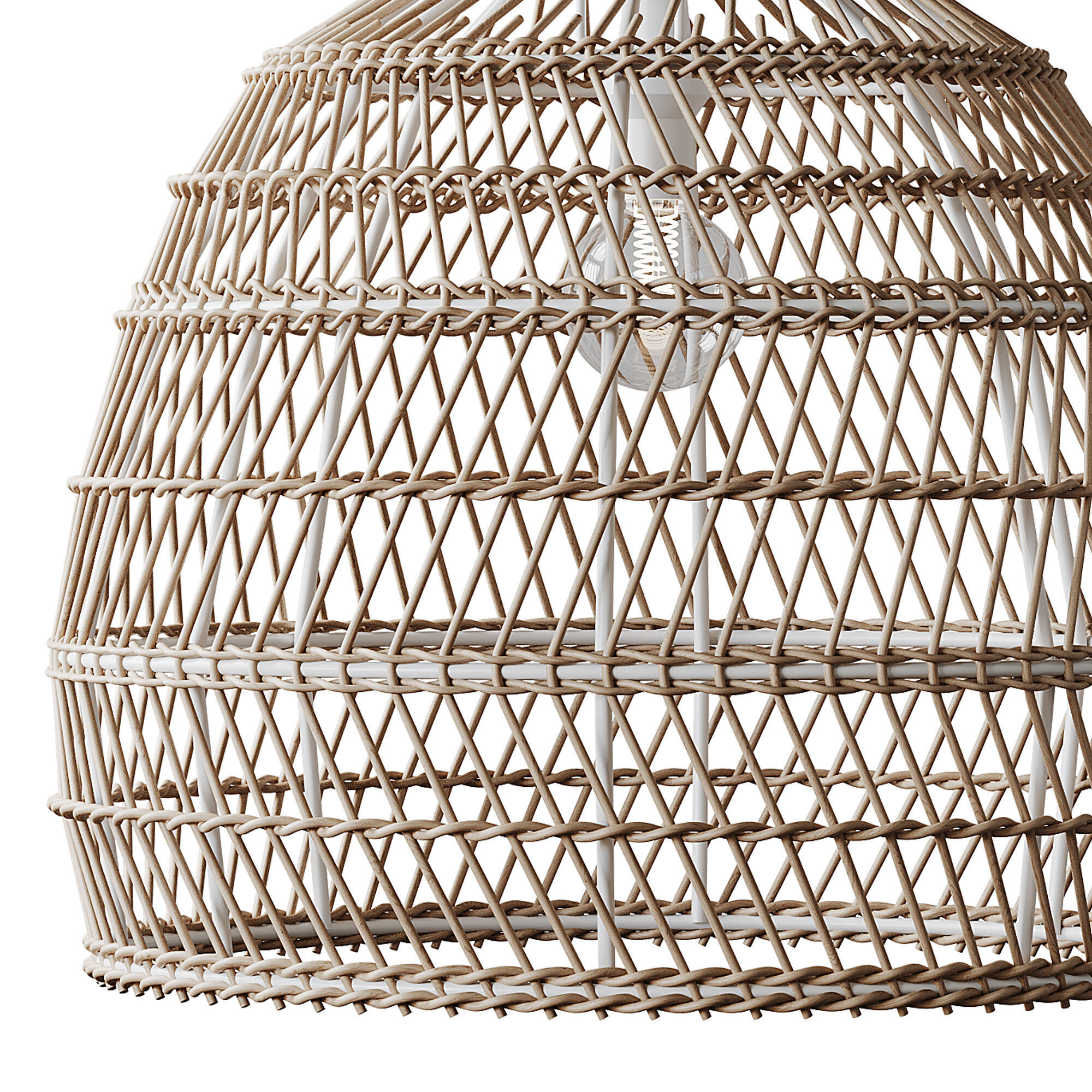 Boho Design Natural Lamp 3D model_7
