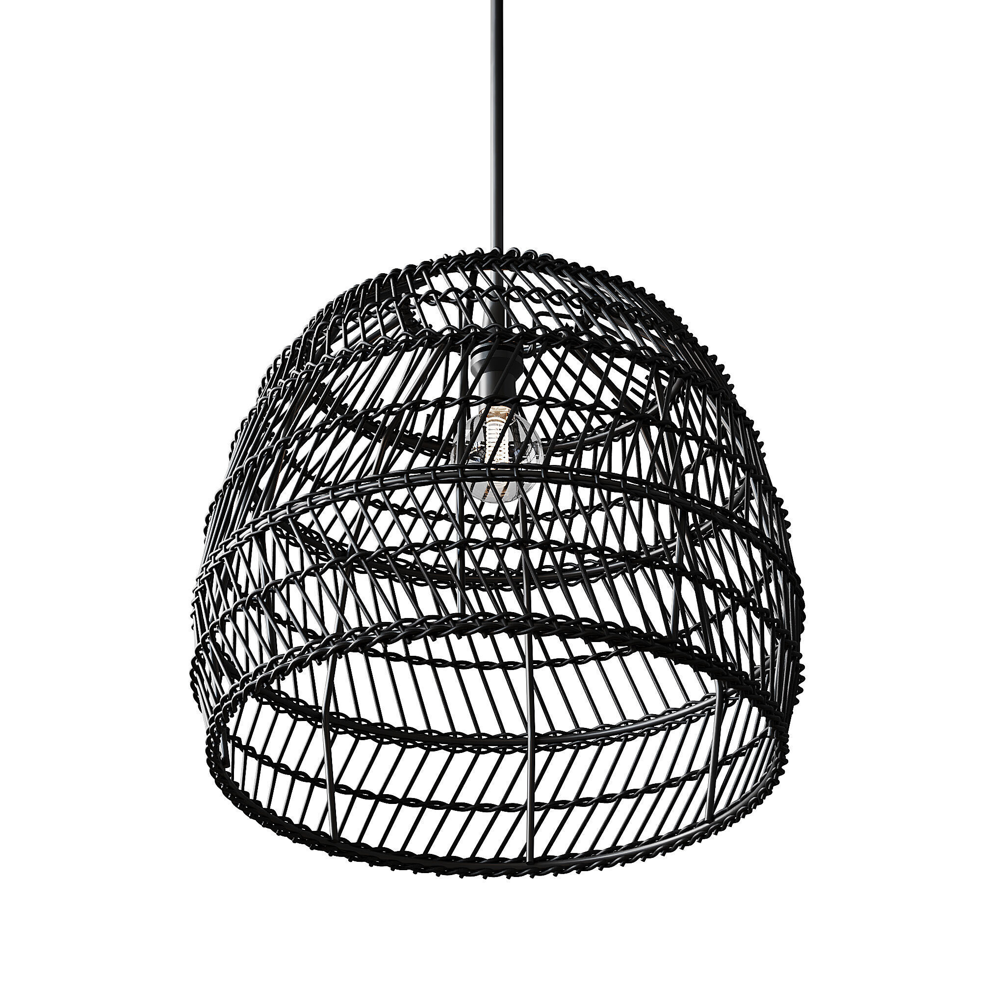 Boho Design Natural Lamp 3D model_12