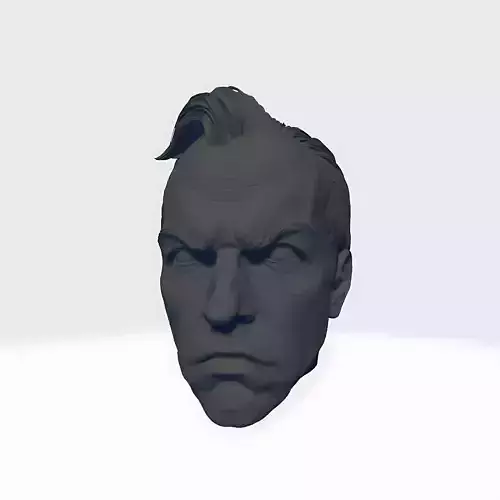  Head Sculpt 3D Model Inspired by Agent Smith