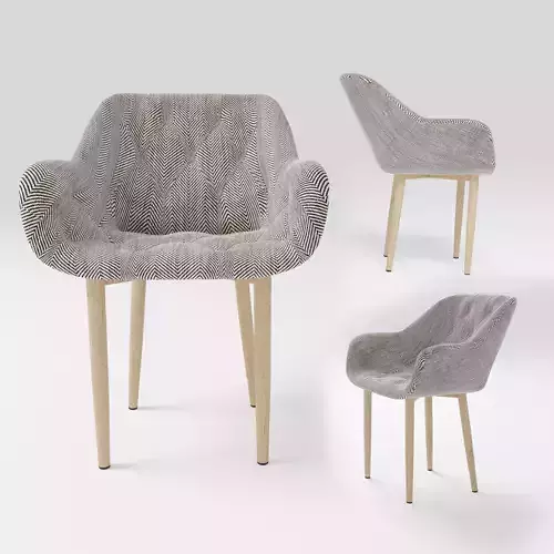 Colte Dining Chair 2 3D model