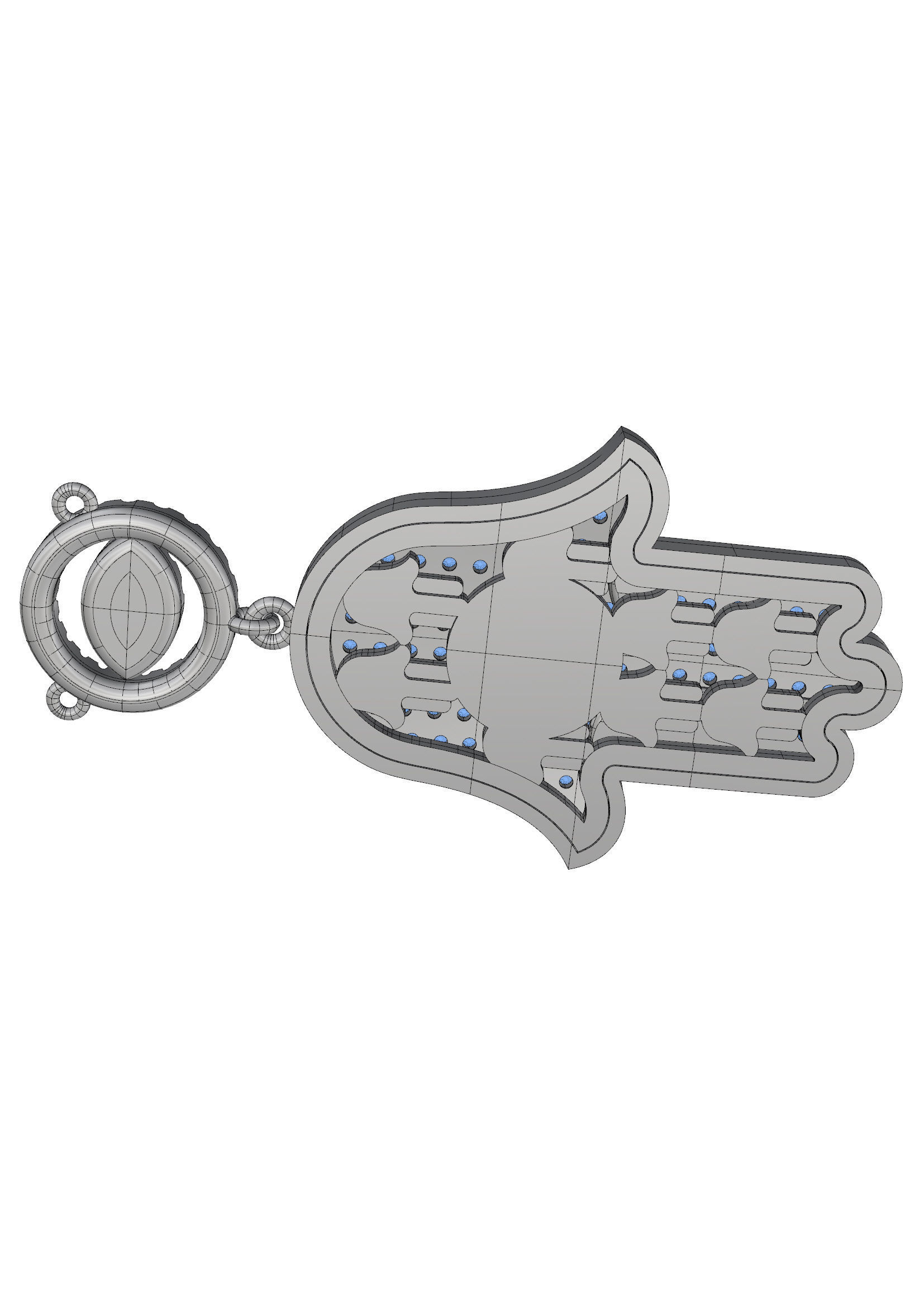 Hamsa starship 3D print model_2