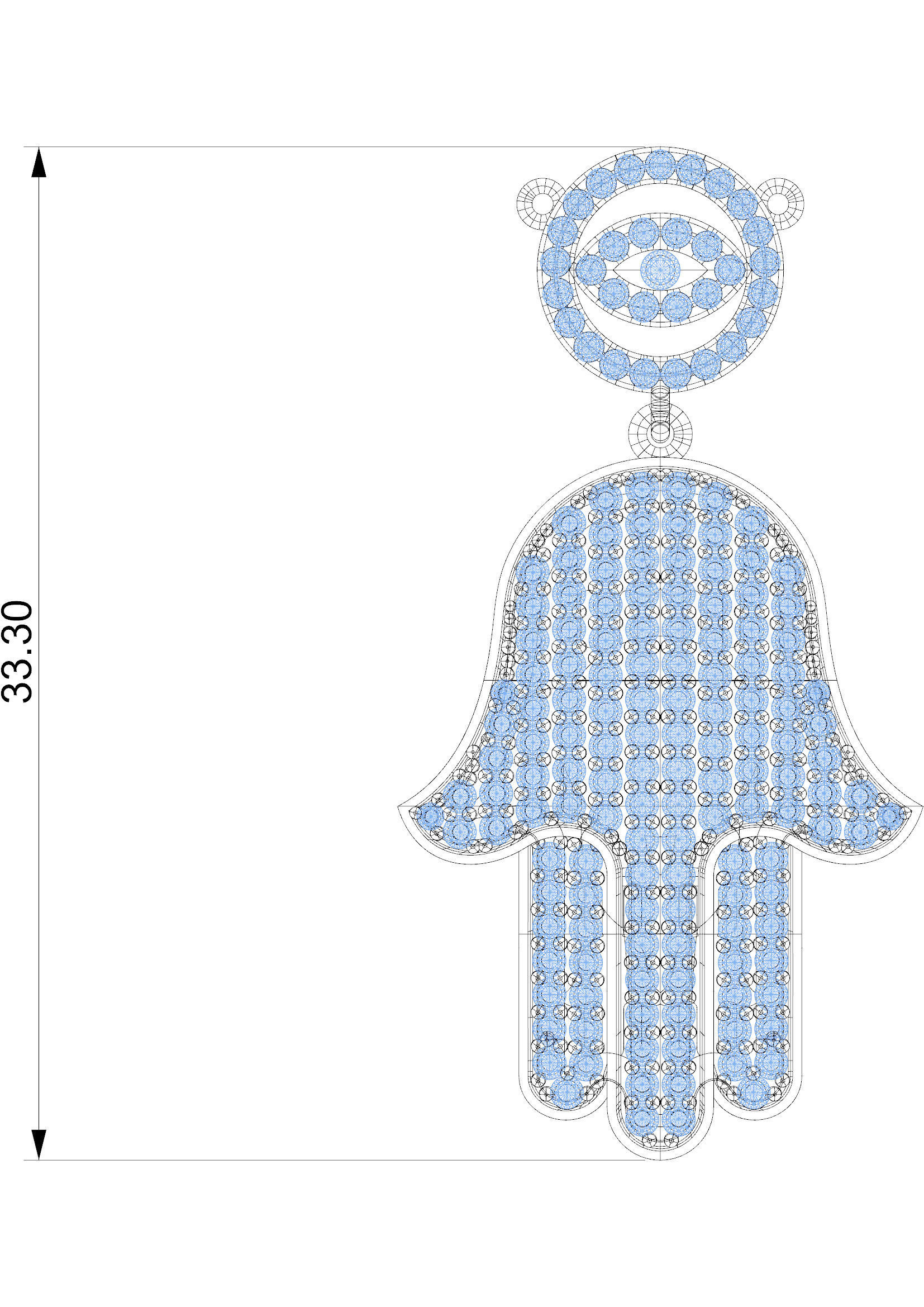 Hamsa starship 3D print model_4