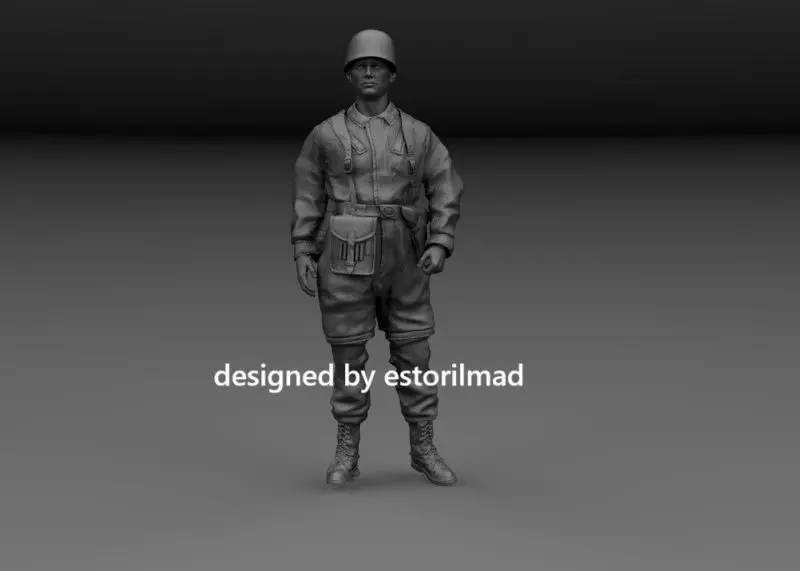 WW2 GERMAN PARATROOPER FALLSCHIRMJAGER v1 3D print model_0