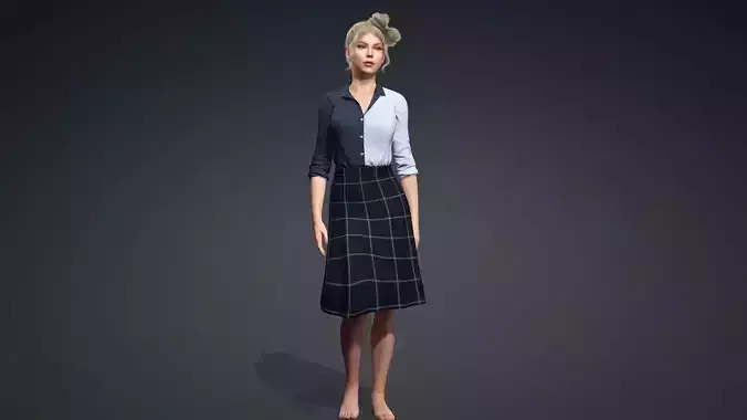 Realistic 3D Woman Model 3D model