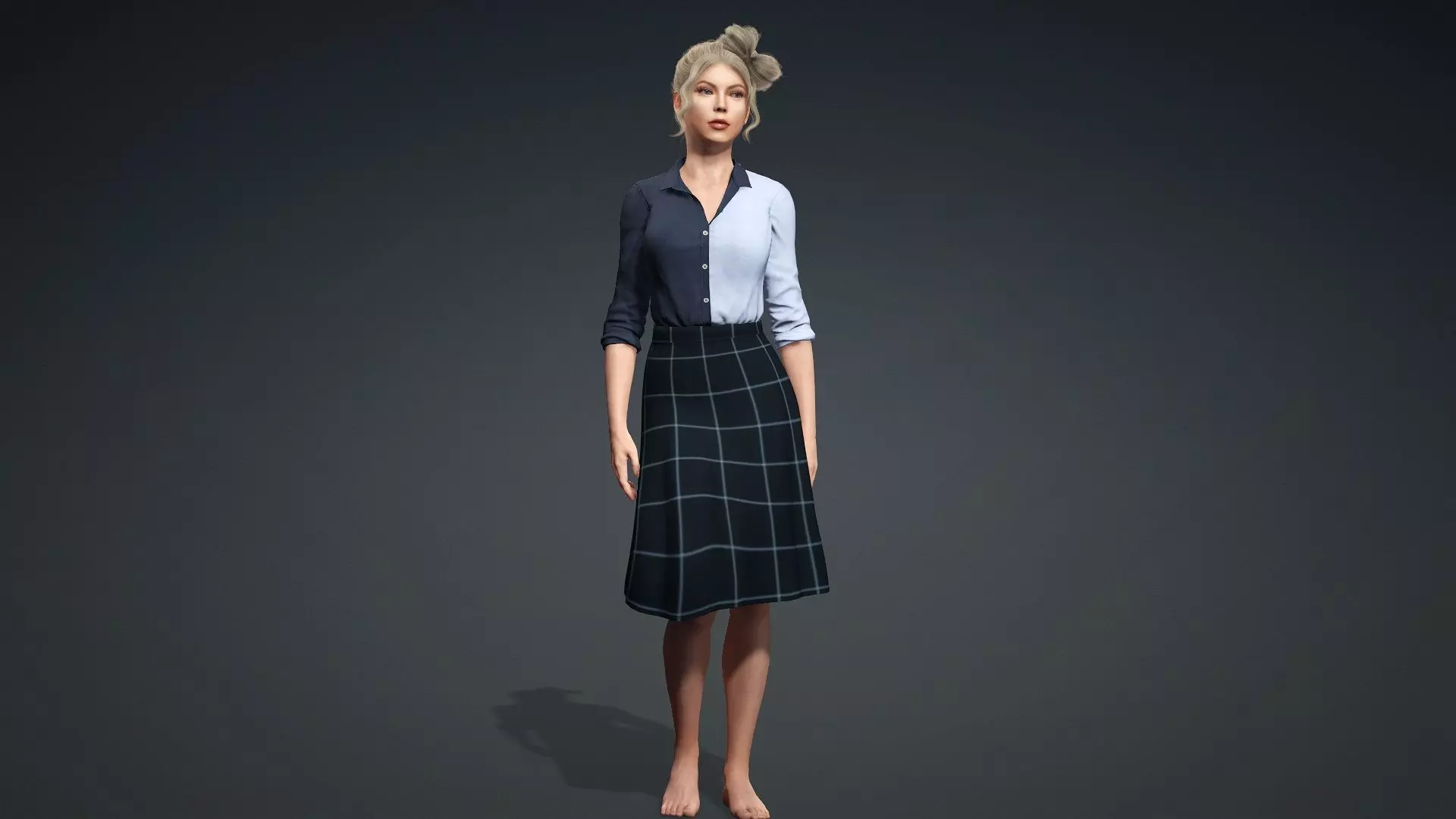 Realistic 3D Woman Model 3D model_0