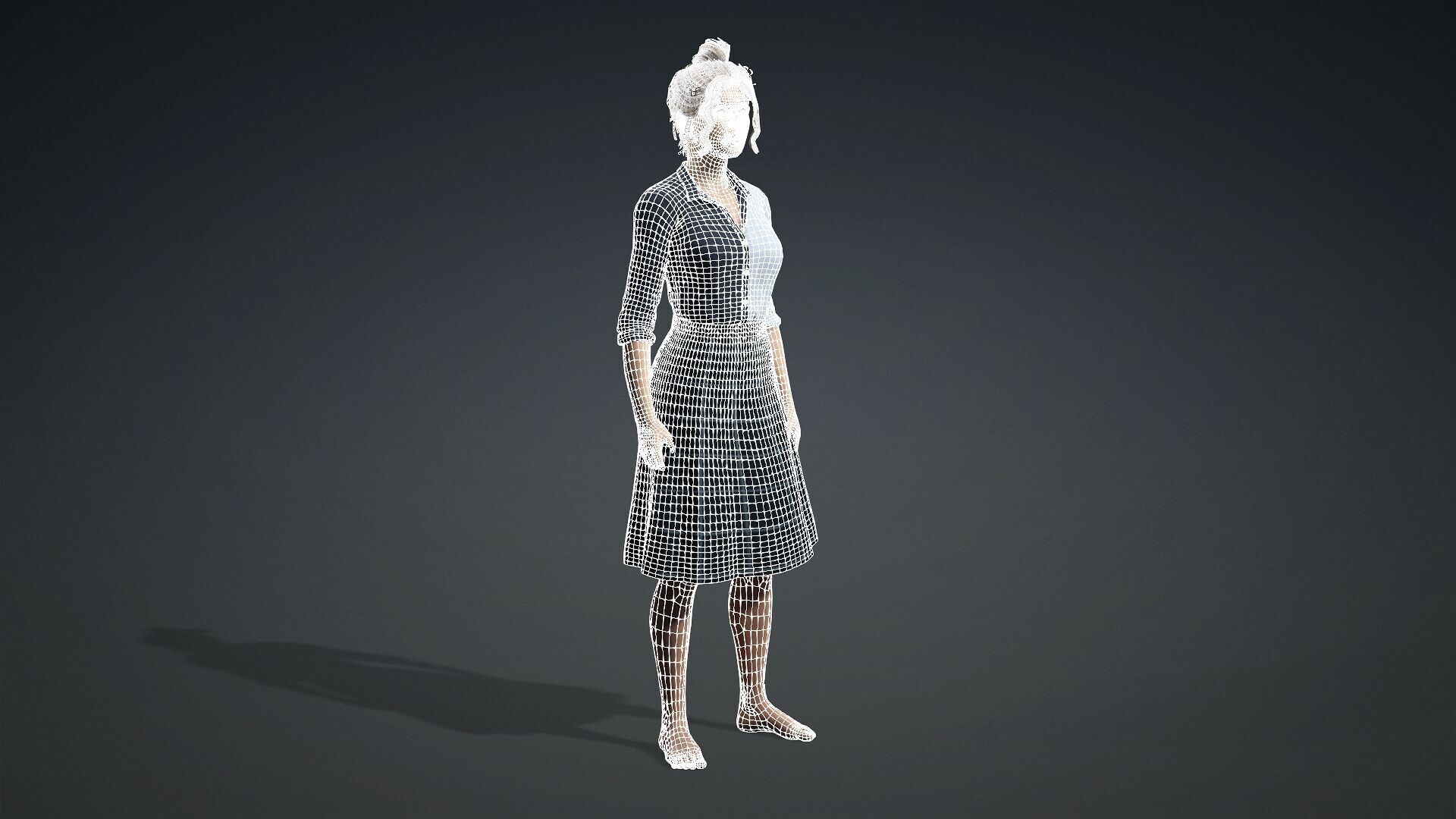 Realistic 3D Woman Model 3D model_19