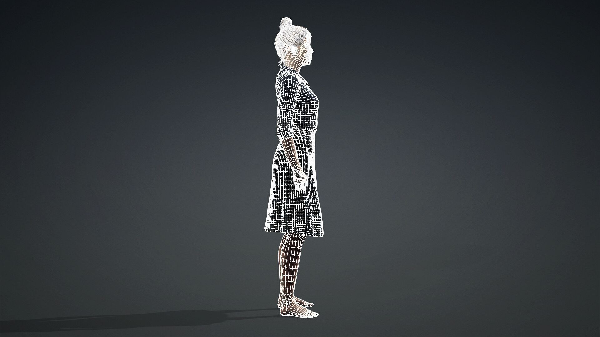 Realistic 3D Woman Model 3D model_12