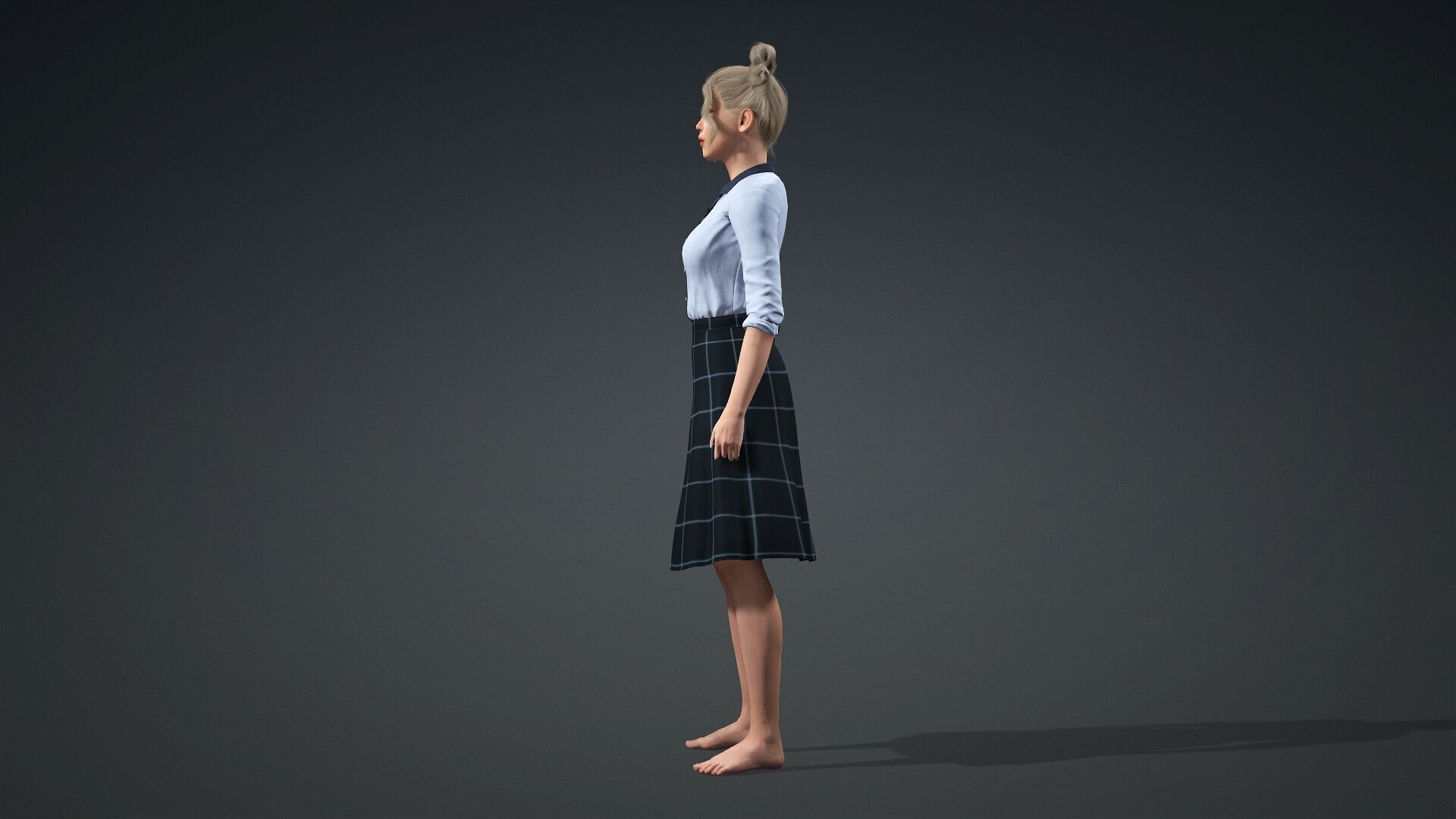 Realistic 3D Woman Model 3D model_3