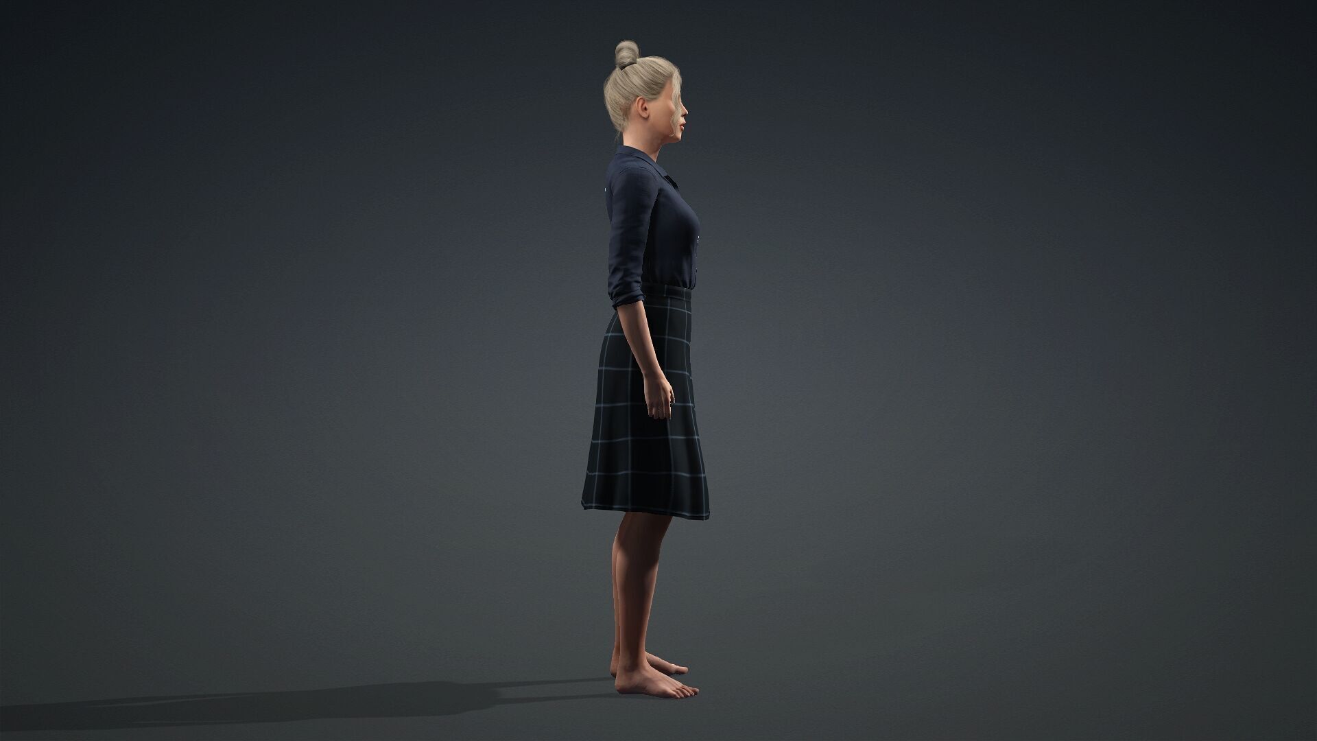 Realistic 3D Woman Model 3D model_2