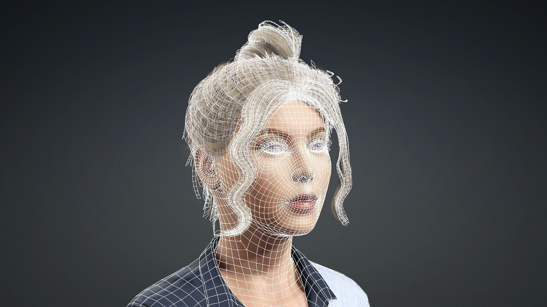 Realistic 3D Woman Model 3D model_17