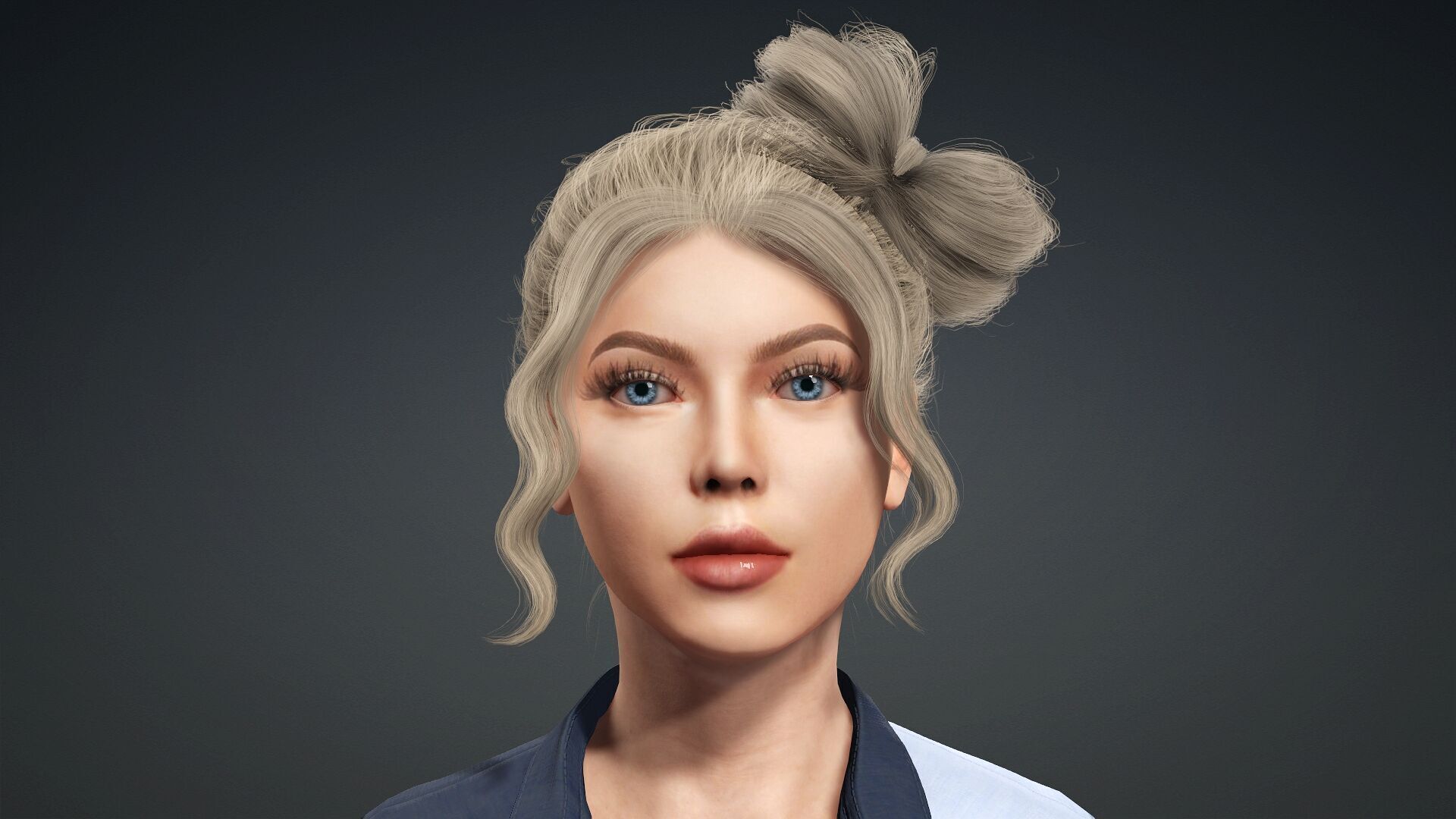 Realistic 3D Woman Model 3D model_6