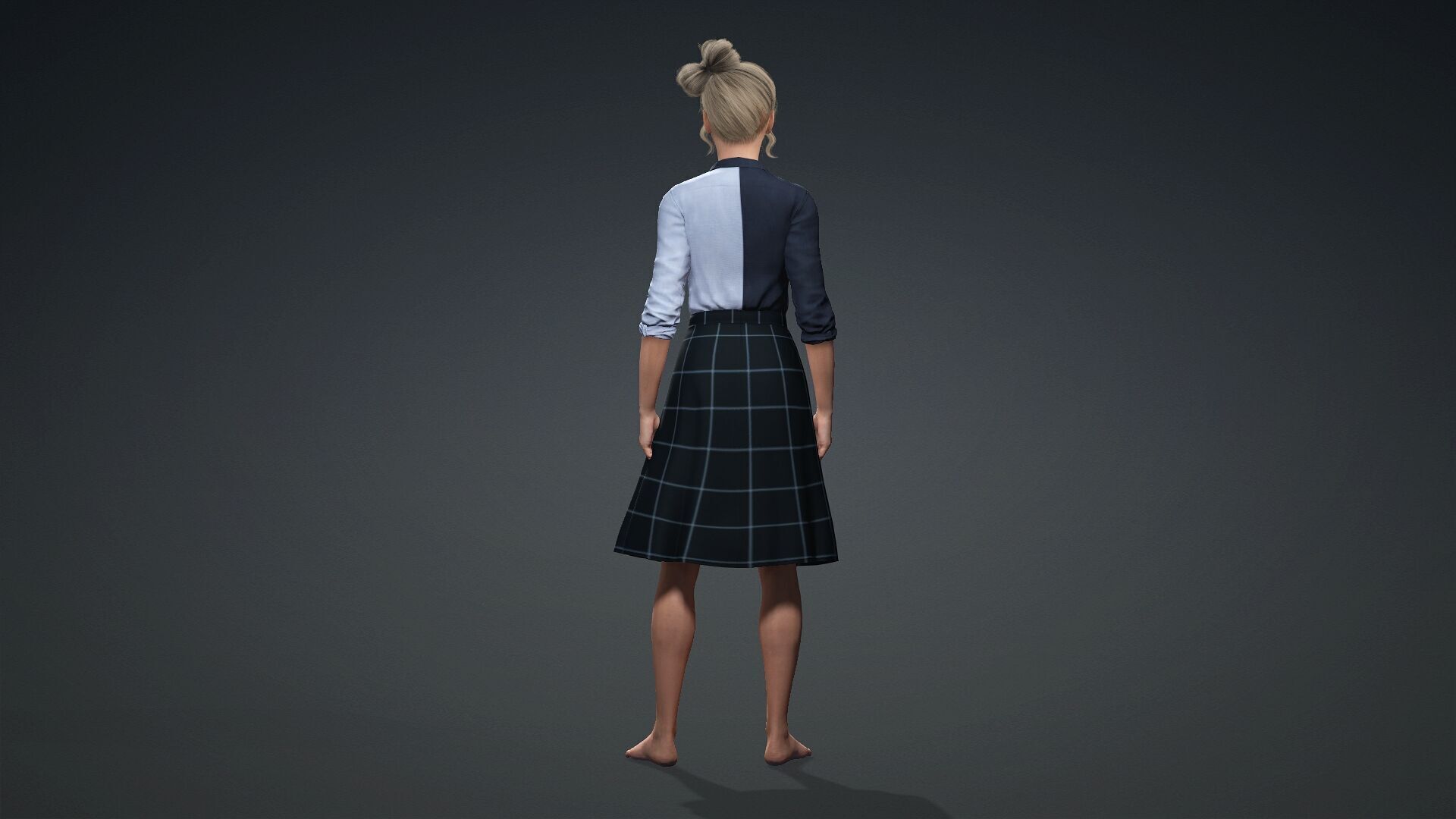 Realistic 3D Woman Model 3D model_4