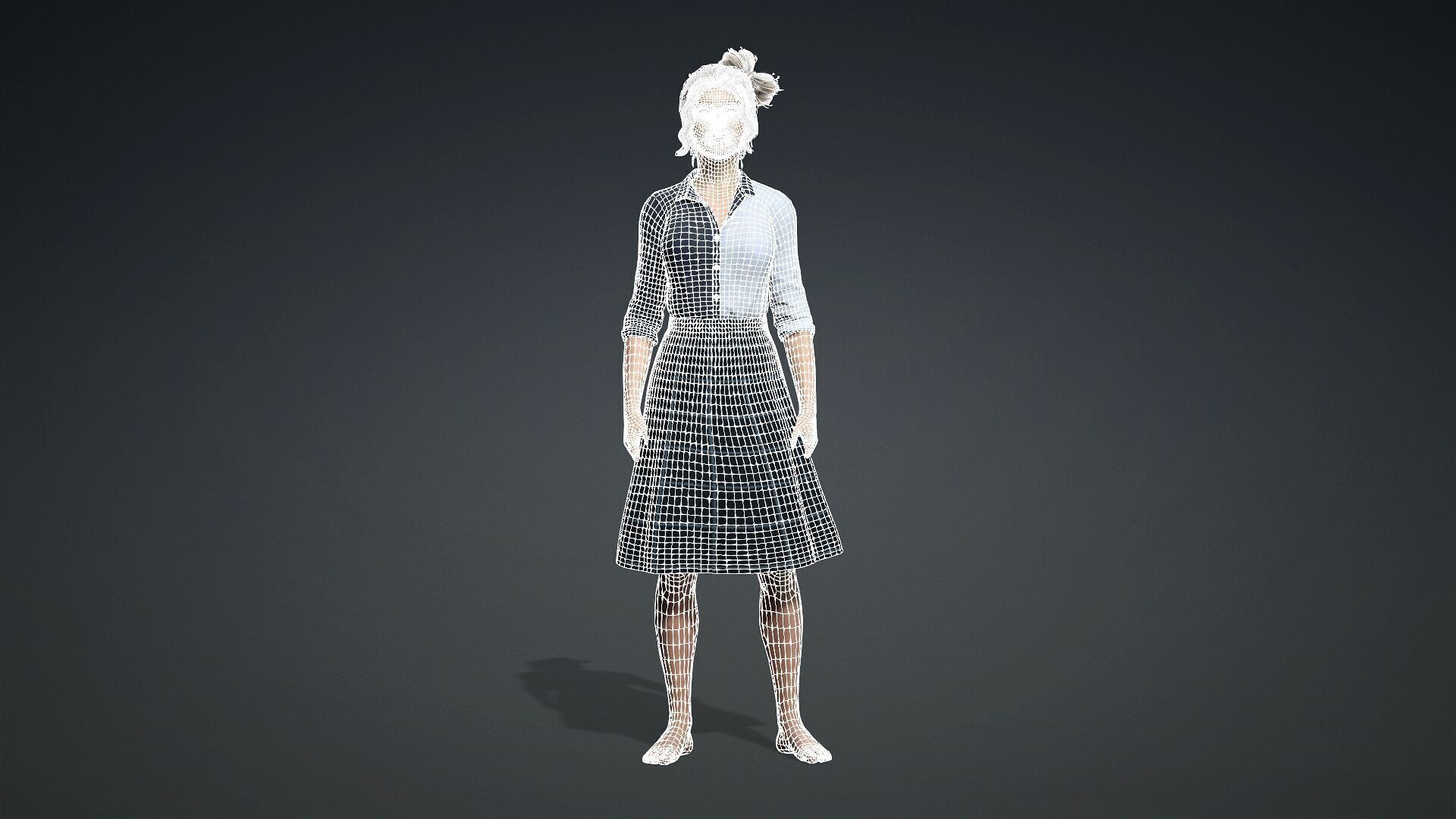 Realistic 3D Woman Model 3D model_11