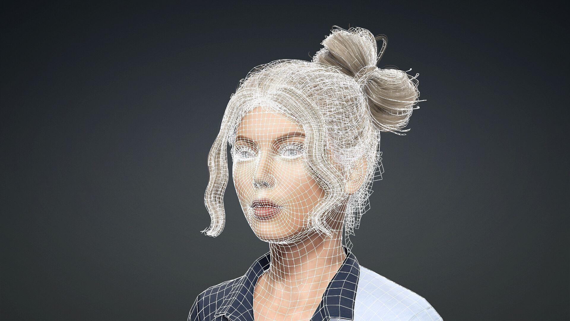 Realistic 3D Woman Model 3D model_18