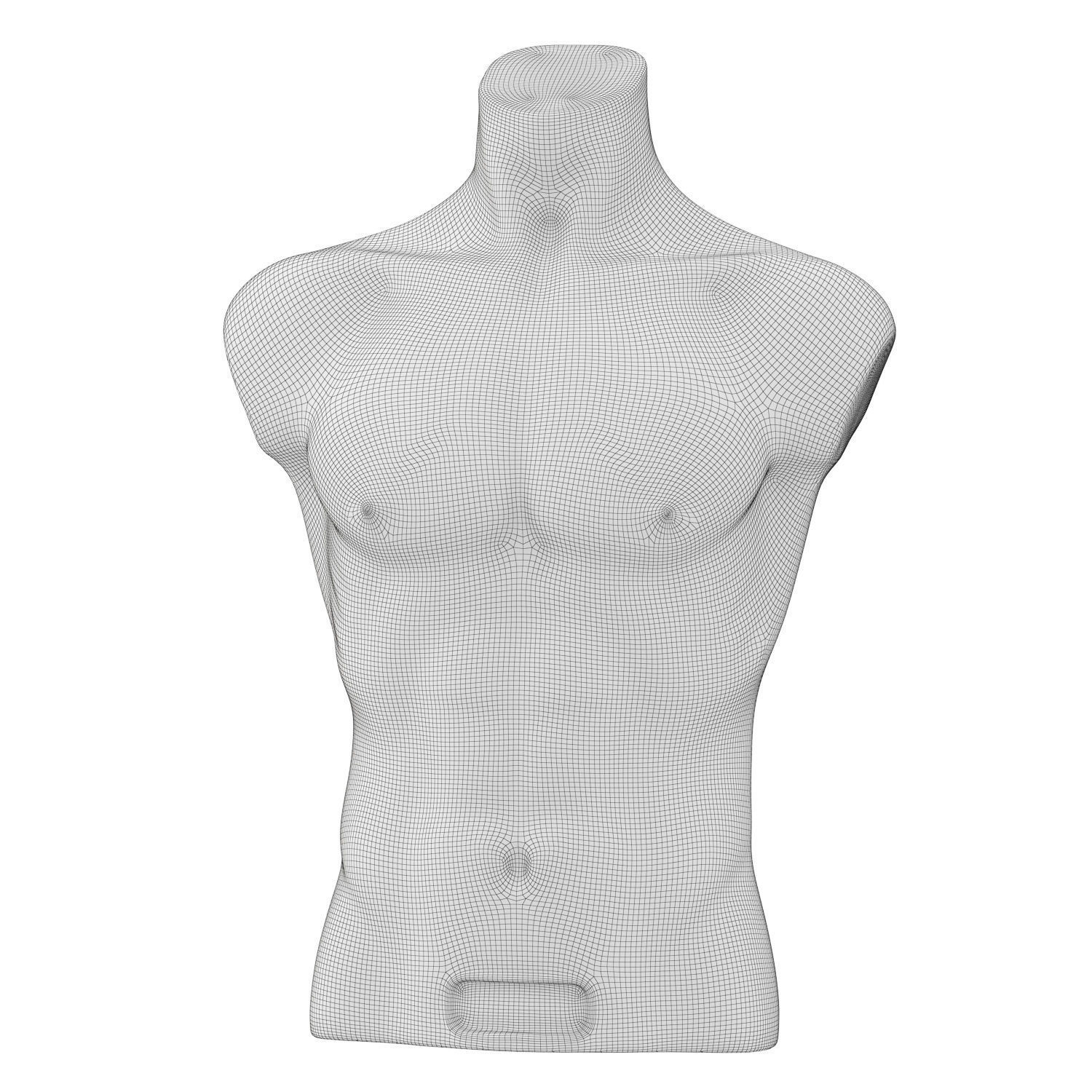 Mannequin male torso demonstration 3D model_5