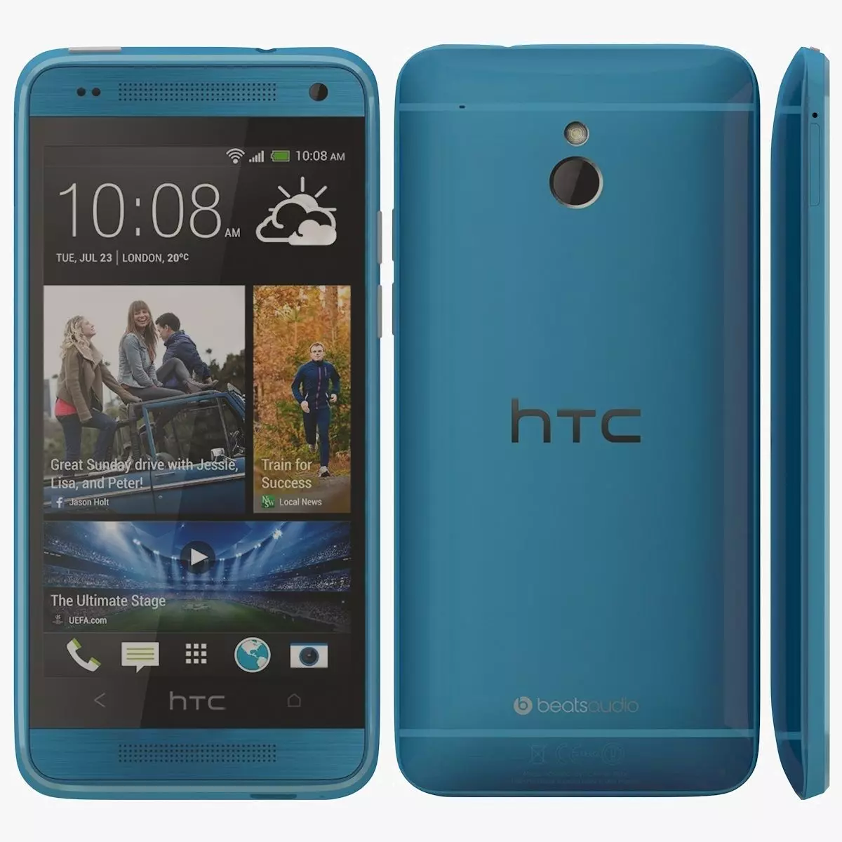 HTC One mini Blue 3D model_0