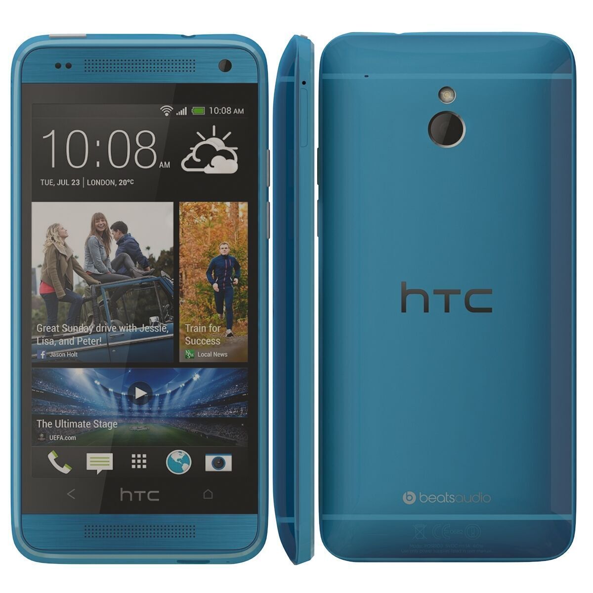 HTC One mini Blue 3D model_2