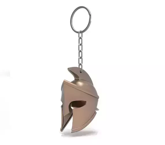 Spartan helmet keychain