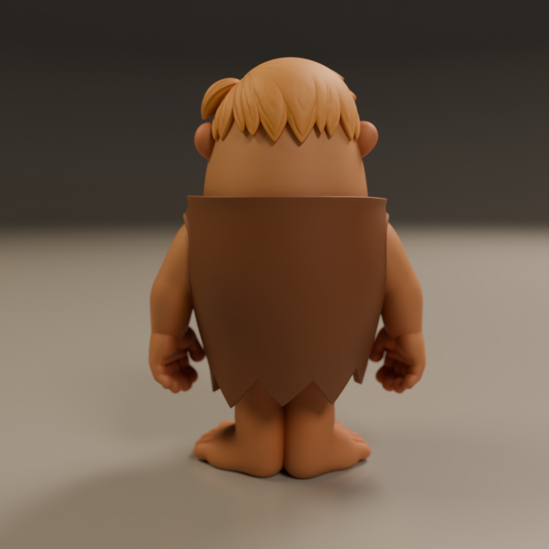 Barney Rubble 3D print model_11