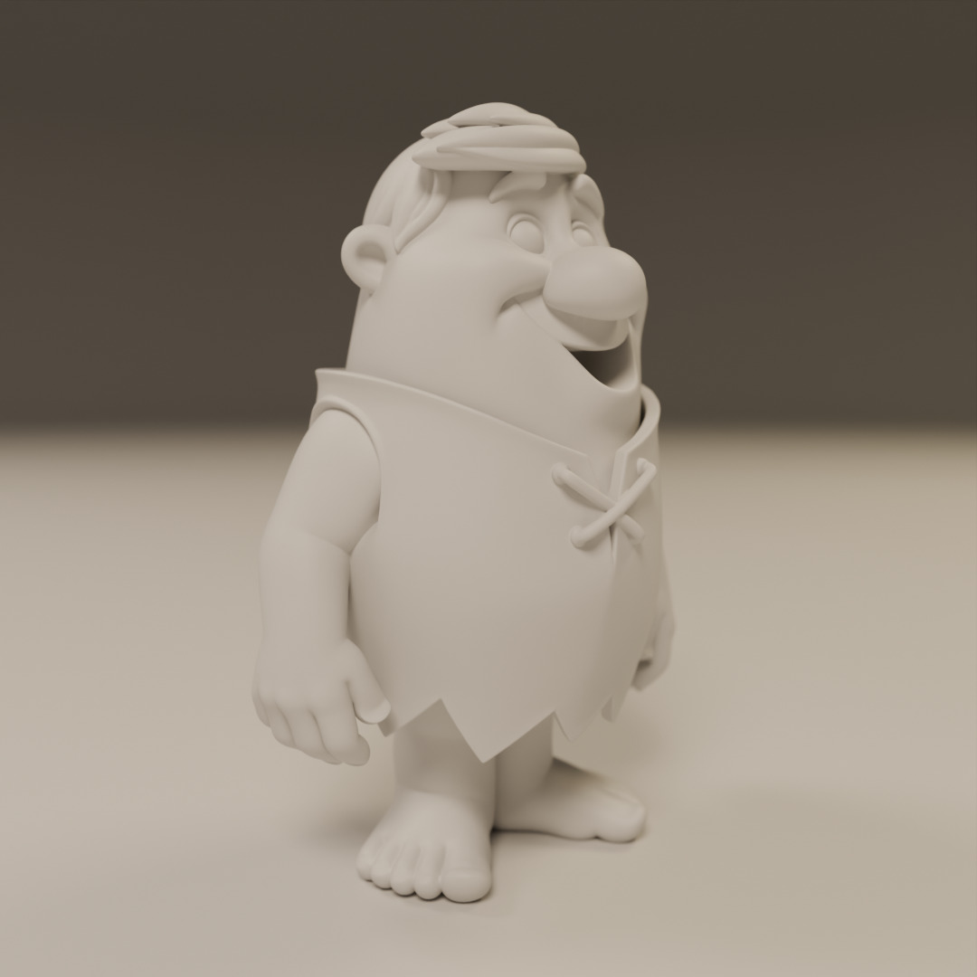 Barney Rubble 3D print model_4