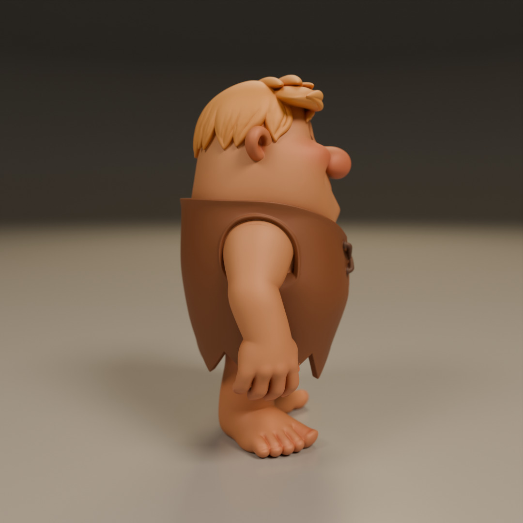 Barney Rubble 3D print model_9
