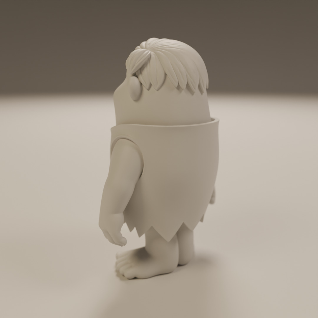 Barney Rubble 3D print model_6