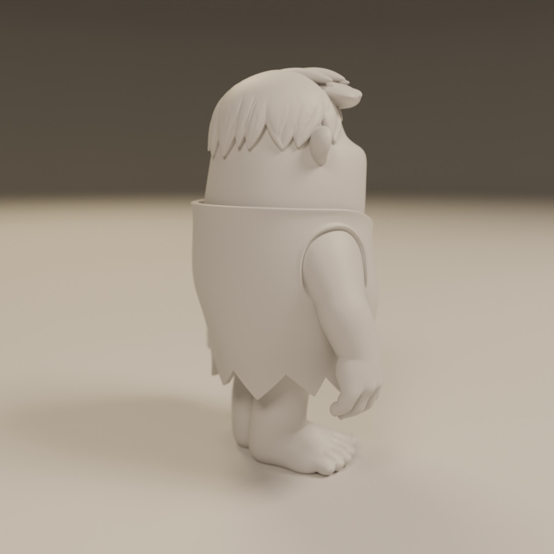 Barney Rubble 3D print model_7