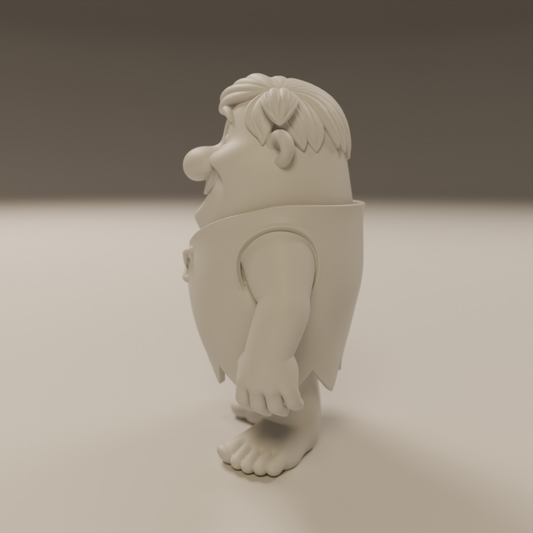 Barney Rubble 3D print model_2